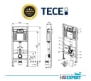 TECE Vorwandelement WC Spar-Set mit Spülkasten, Sitz & Betätigungsplatte Bild 4