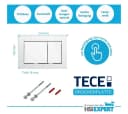 TECE Vorwandelement WC Spar-Set mit Spülkasten, Sitz & Betätigungsplatte Bild 5