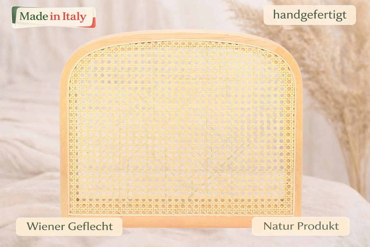 pemora Freischwinger Schwingstuhl Sitzfläche Wiener Geflecht Buchenholz - Bild 2