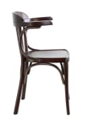 pemora Bugholzstuhl CLASSICO S44 mit Armlehnen Nussbaum Dunkel Bild 3