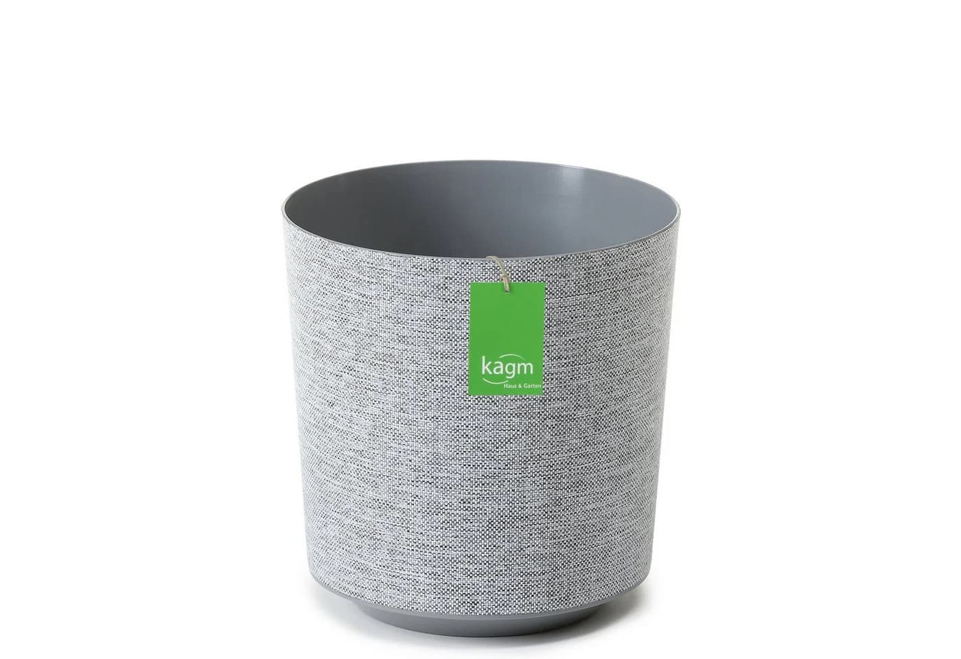 KAGM Übertopf Blumentopf in Textilstruktur Grau Modern - Bild 2