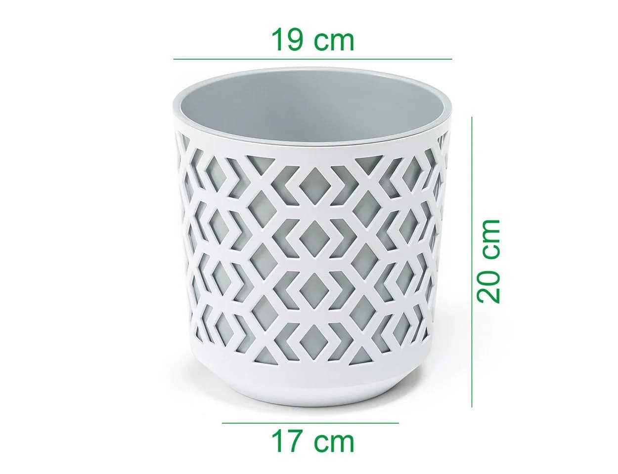 KAGM Übertopf 2in1 Grau Kunststoff UV-beständig - Bild 5