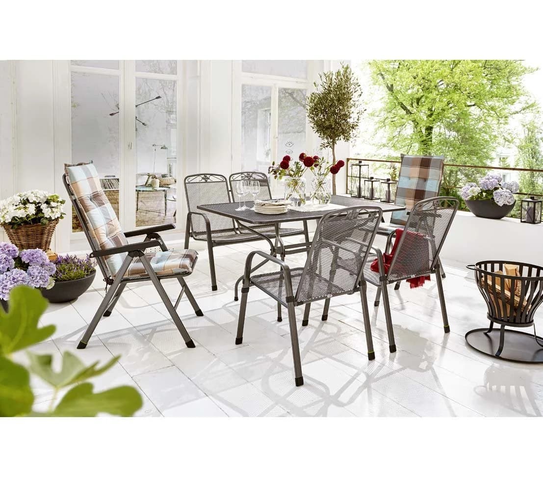 Royal Garden Gartentisch Streckmetall 145 x 90 cm - Bild 5