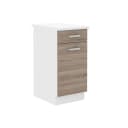 Küchen-Preisbombe Unterschrank 40 cm Eiche Sonoma Trüffel mit Arbeitsplatte Bild 1