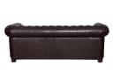 Küchen-Preisbombe Chesterfield Sofa 3-Sitzer Kunstleder Braun Bild 4