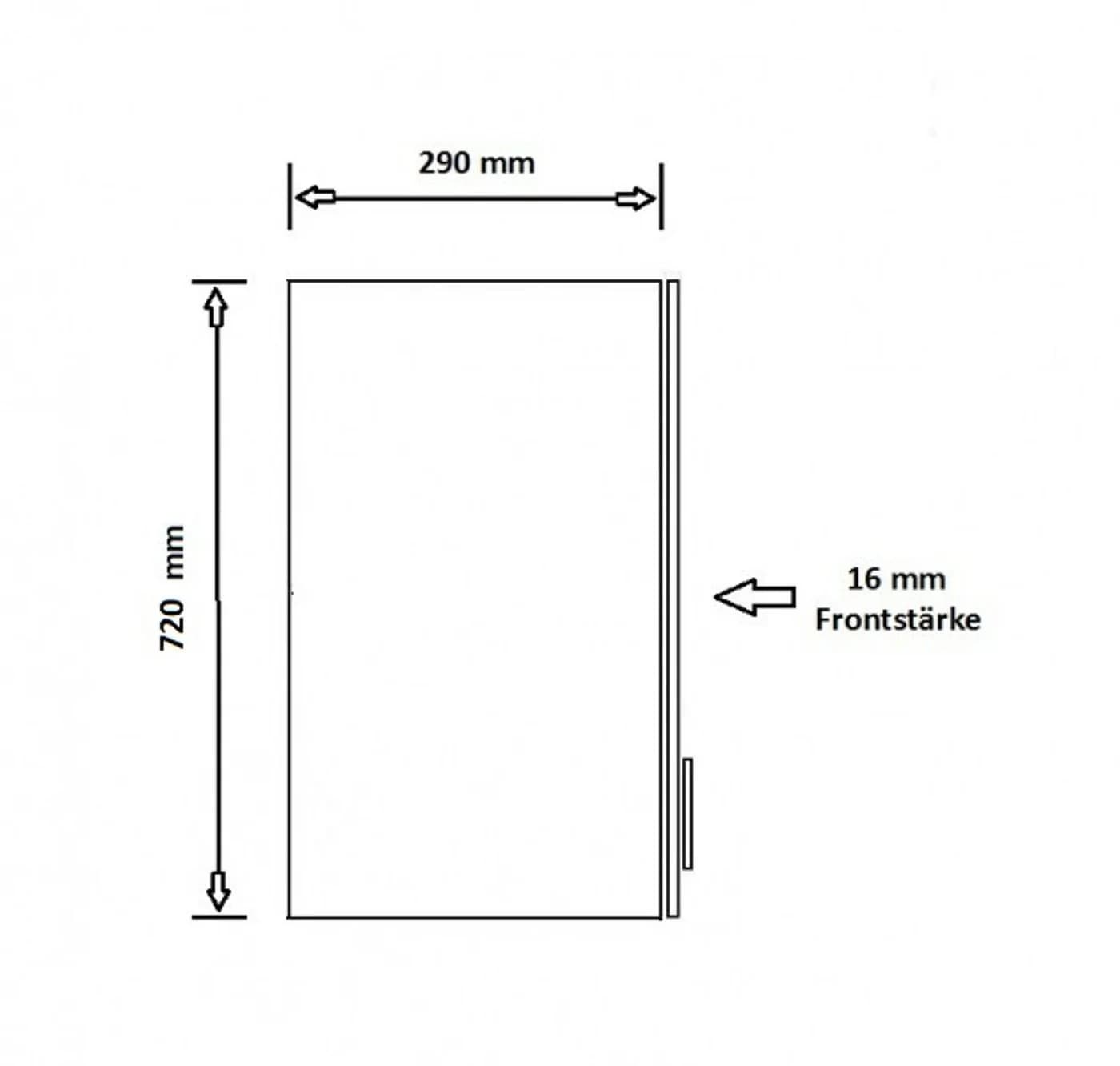 Küchen-Preisbombe Hängeschrank 45 cm Weiß Hochglanz Grau Matt - Bild 3