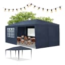 Juskys Partyzelt 3x6 m Blau mit 6 Seitenteilen Bild 1