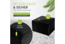 Juskys Gartenlounge-Set Punta Cana M Schwarz Grau Polyrattan Bild 4