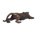 Aubaho Dekofigur Panther Leopard Jaguar Skulptur Gusseisen Bronze Optik Bild 3