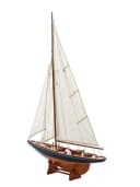 Aubaho Segelyacht Dekoobjekt aus massivem Holz 112cm Bild 3
