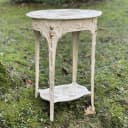 Aubaho Beistelltisch Art Nouveau Antik-Stil Gusseisen Weiß Bild 1