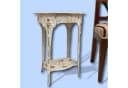 Aubaho Beistelltisch Art Nouveau Antik-Stil Gusseisen Weiß Bild 4