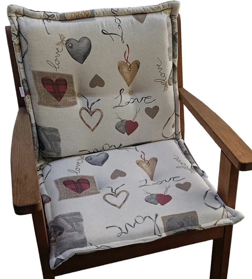 Rattani Stuhlkissen Sabrina Beige 50x46 cm - Bild 4