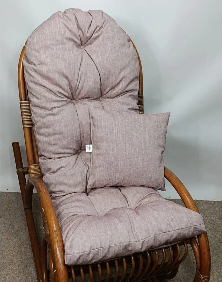 Rattani Polsterauflage für Schaukelstuhl und Liegestuhl 130x50x10 cm