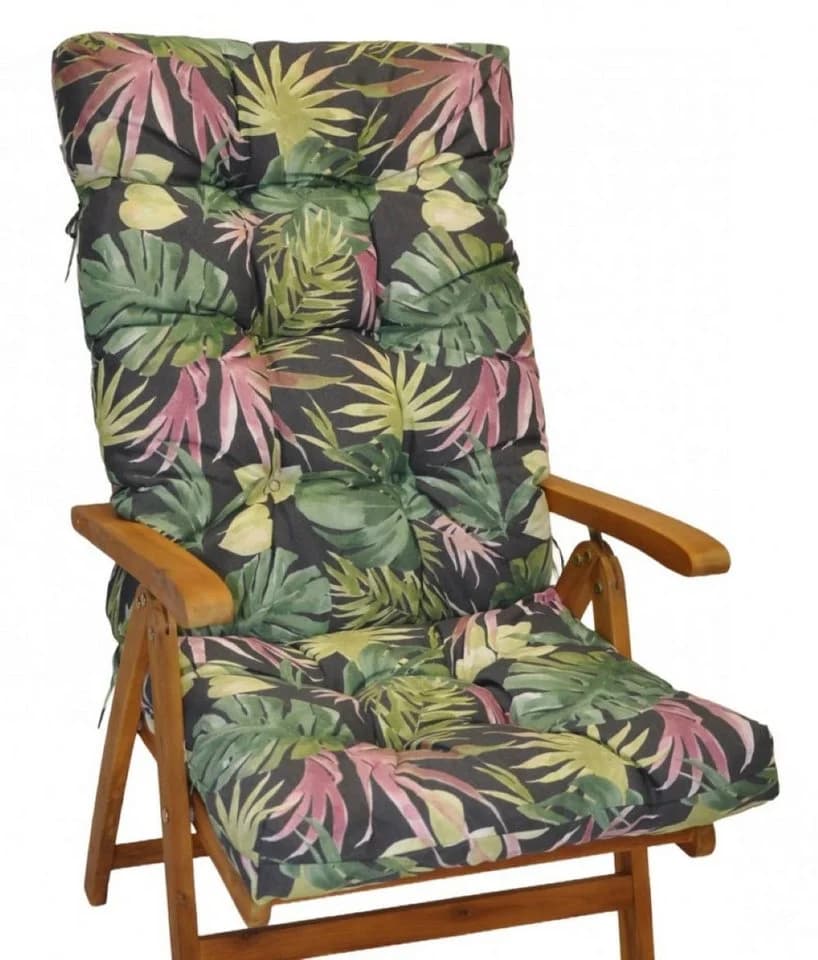 Rattani Hochlehnerauflage Sylva Monstera Motiv 120x50 cm - Bild 2