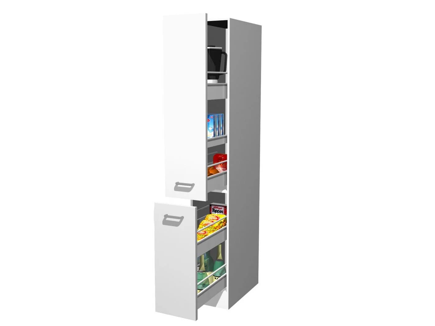 Flex-Well Apothekerschrank Küche 30 cm Weiß Witus - Bild 2