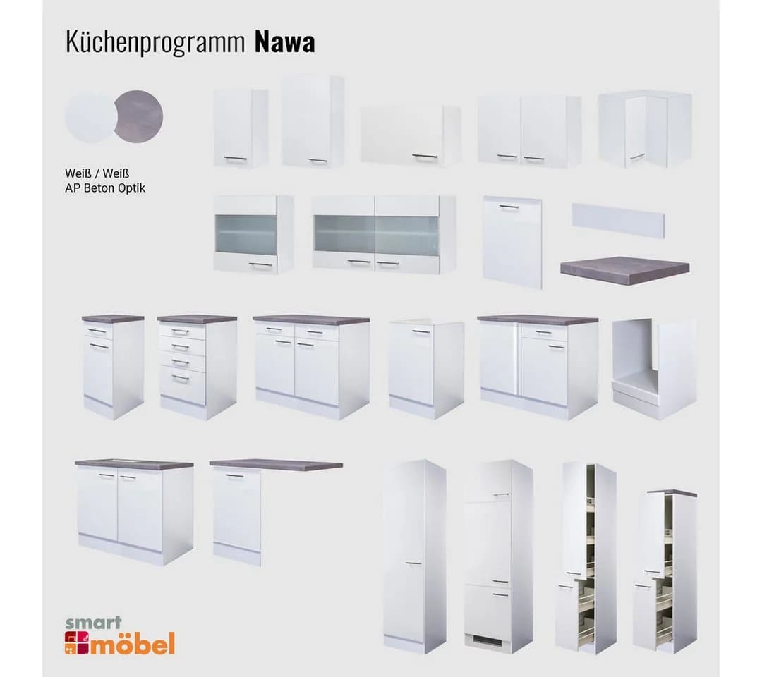 Flex-Well Spülenunterschrank Frontblende für vollintegrierten Geschirrspüler - Weiß - Bild 4