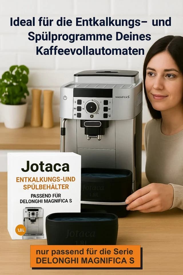 Jotaca Entkalkungsbehälter Schwarz für DeLonghi Magnifica S ECAM - Bild 4