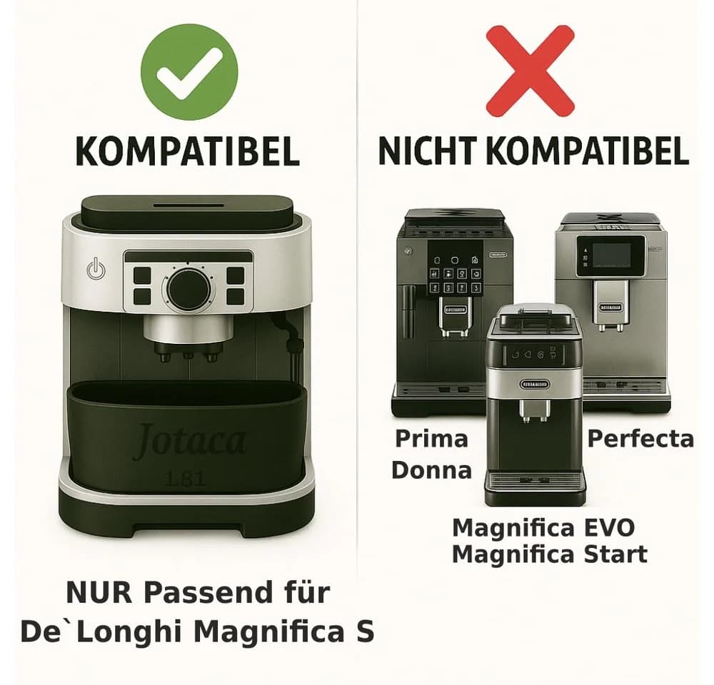 Jotaca Entkalkungsbehälter Schwarz für DeLonghi Magnifica S ECAM - Bild 5