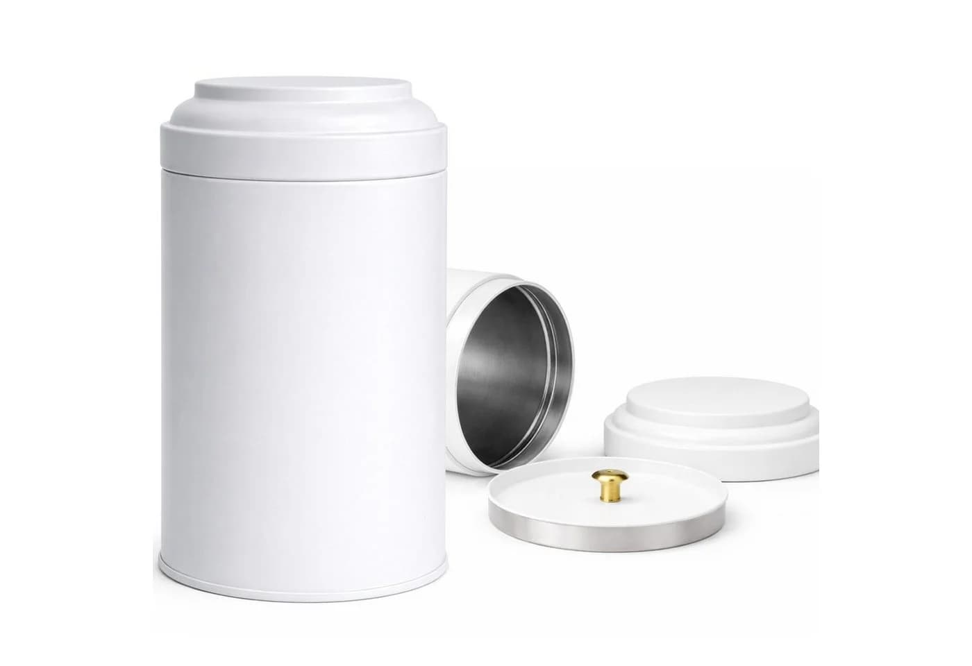 Goodwei Teedose Weiß Metall 250 ml Klassisch - Bild 2