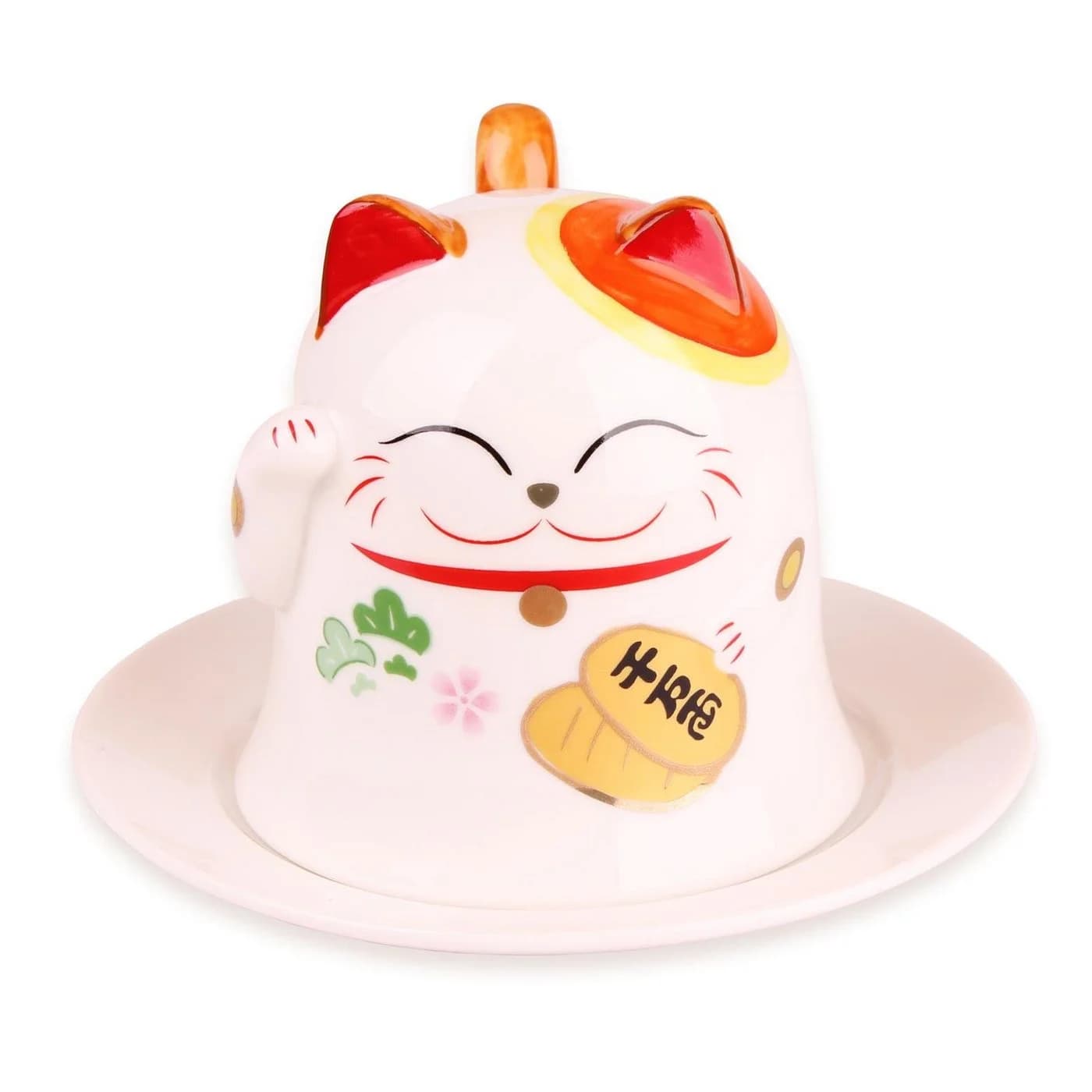 Goodwei Maneki-Neko Kaffeetasse Porzellan Japanische Glückskatze Deko - Bild 2