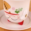 Goodwei Maneki-Neko Kaffeetasse Porzellan Japanische Glückskatze Deko Bild 4