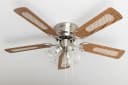 Pepeo Deckenventilator Kisa Deluxe BN Eiche/Walnuss mit Licht Bild 2