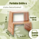 NATUREHOME Tritthocker Buche Design Bild 4