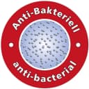 LikeKa Duschvorhang Weißer Duschvorhang Wannenvorhang Badvorhang aus Stoff mit Ringen Bild 5