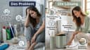 LikeKa Badaccessoire-Set 2-tlg. Toilettenbürste & Eimer Bambus matt Bild 3