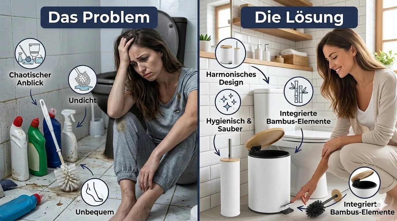 LikeKa Toilettenbürste und Kosmetikeimer Matt mit Absenkautomatik - Bild 3