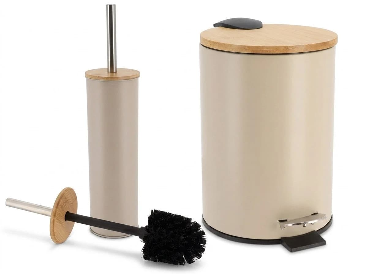 LikeKa Badaccessoire-Set 2-teilig Toilettenbürste Bambus - Bild 4