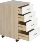 VOGL Möbelfabrik Rollcontainer Barrie Bürocontainer mit Schubladen Beige/Weiß Bild 4