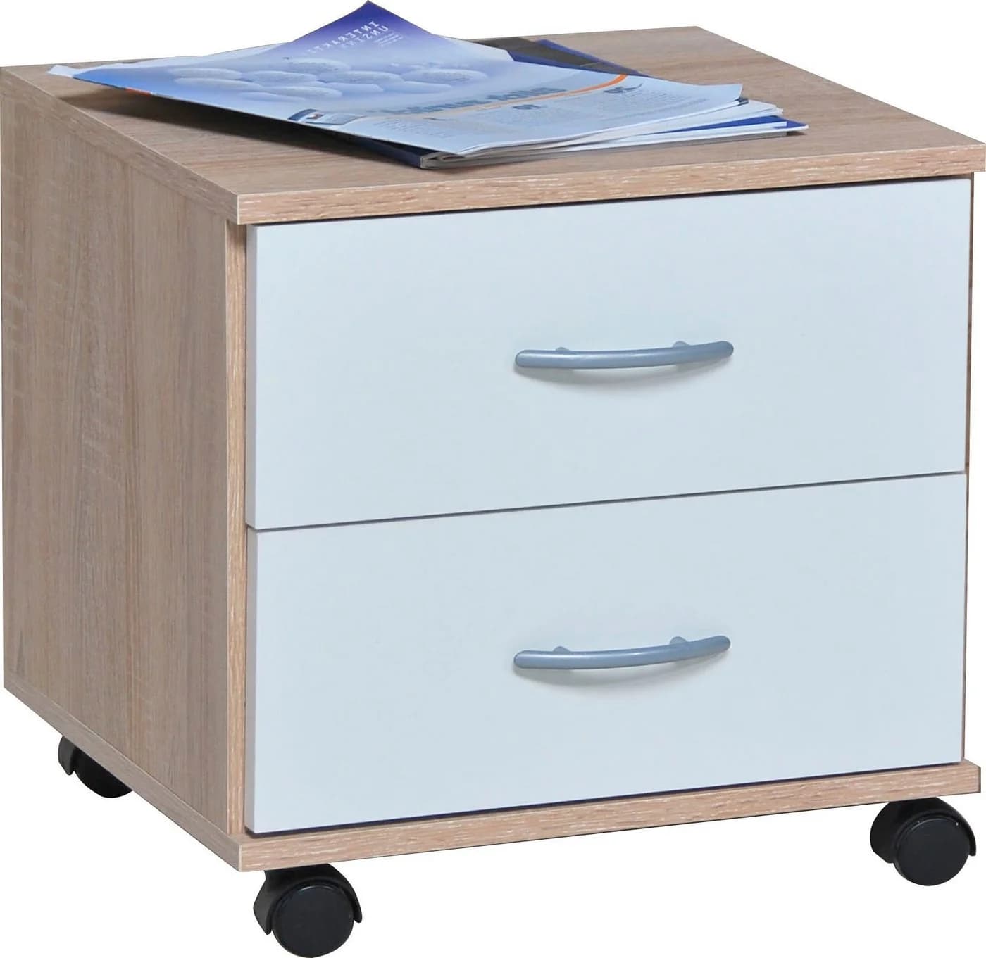 VOGL Rollcontainer Barrie Bürocontainer mit Rollen Beige/Weiß - Bild 2