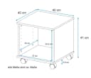 VOGL Rollcontainer Barrie Beige Bürocontainer mit Rollen Bild 3