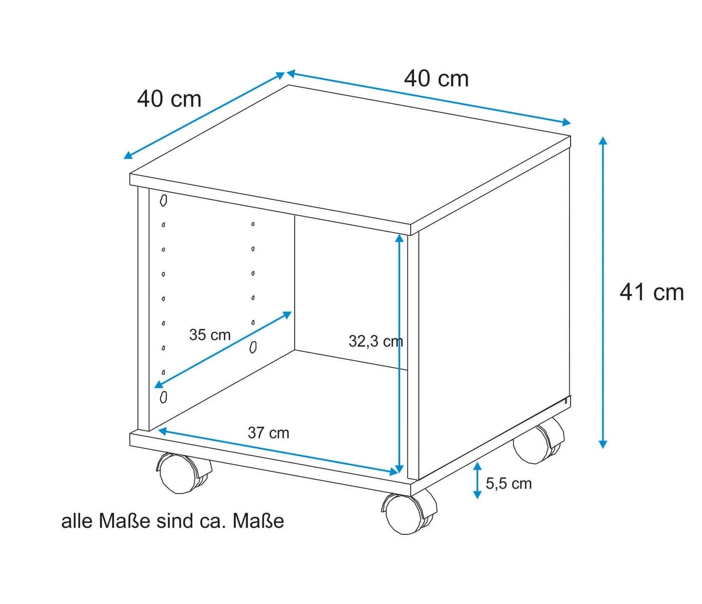 VOGL Rollcontainer Barrie Beige Bürocontainer mit Rollen - Bild 3