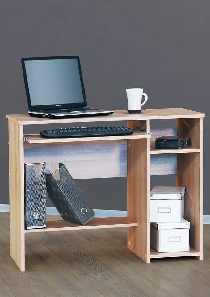 VOGL Schreibtisch Sam Braun Eichefarben mit Tastaturauszug - Bild 2