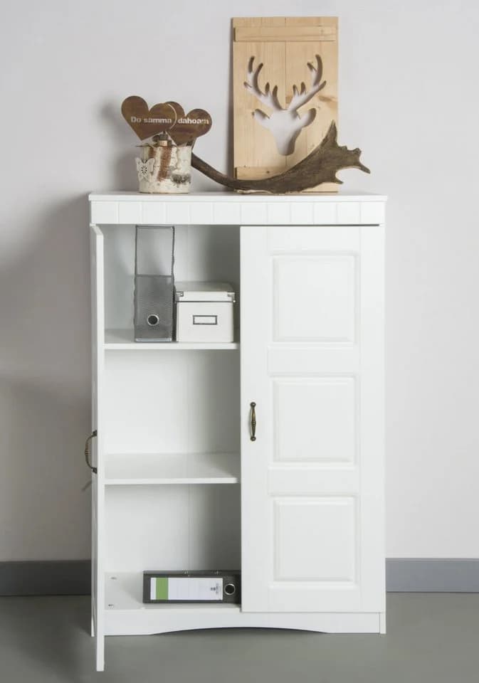 VOGL Aktenschrank Hans Weiß 2 Türen MDF Metallgriffe - Bild 4