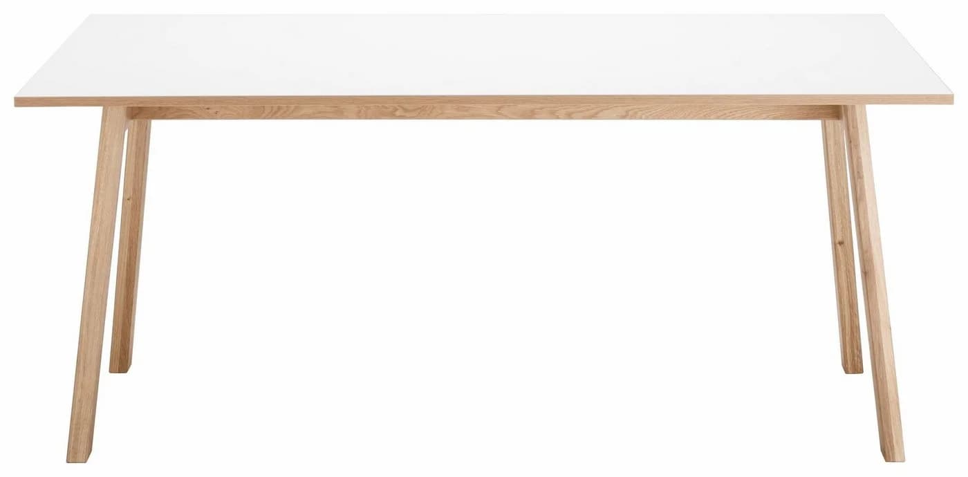 Schreibtisch VOGL MÖBELFABRIK Trelle Weiß Matt Eiche Massiv - Bild 4