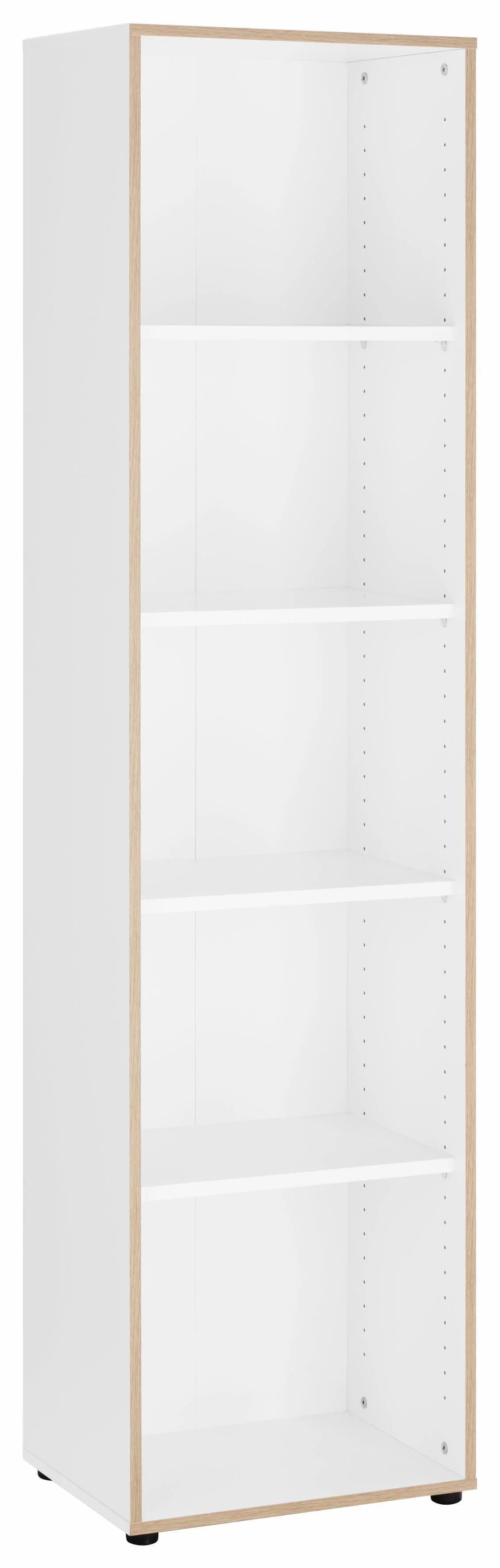 VOGL MÖBELFABRIK Aktenregal Trelle Weiß Matt Eiche Furniert