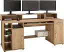 Schreibtisch VOGL MÖBELFABRIK Timra mit Monitoraufsatz, Tastaturauszug & Towerfach Bild 3