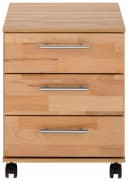 VOGL Toronto Rollcontainer 3 Schubladen Kernbuche Braun Bild 1