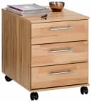 VOGL Toronto Rollcontainer 3 Schubladen Kernbuche Braun Bild 5