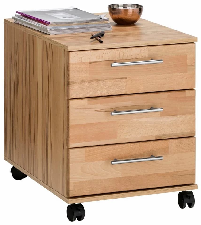 VOGL Toronto Rollcontainer 3 Schubladen Kernbuche Braun - Bild 5