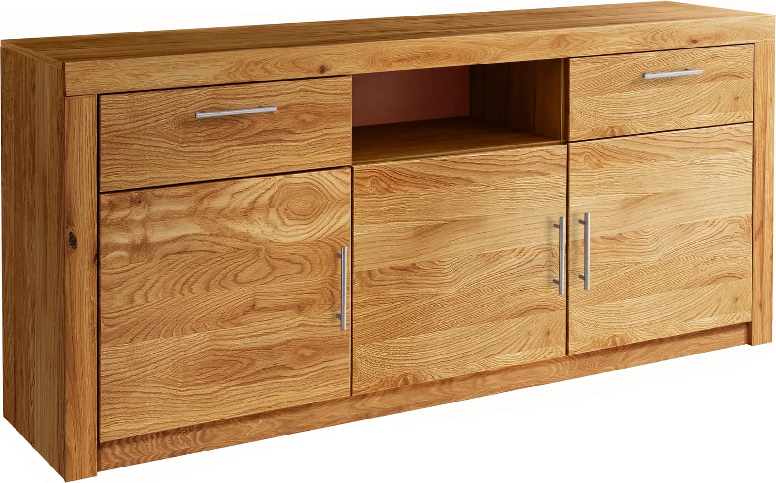 VOGL Toronto Sideboard Wildeiche Braun 3 Türen 2 Schubladen