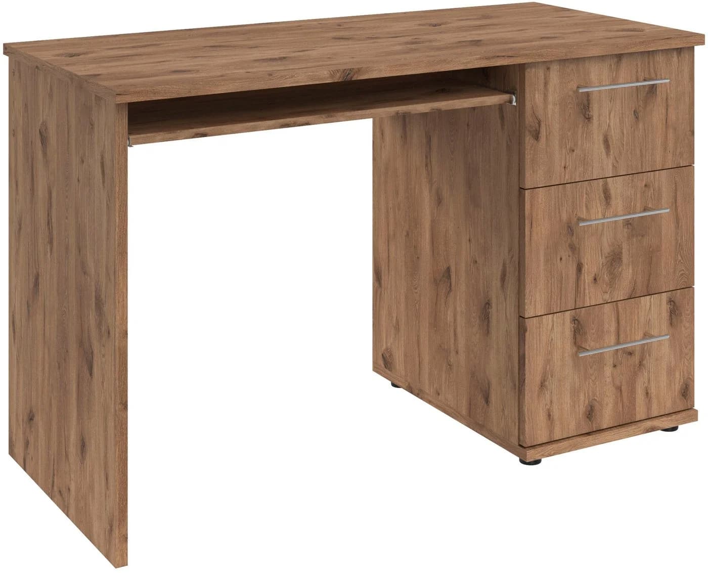VOGL MÖBELFABRIK Schreibtisch Tobi mit 3 Schubkästen und Tastaturauszug - Bild 3