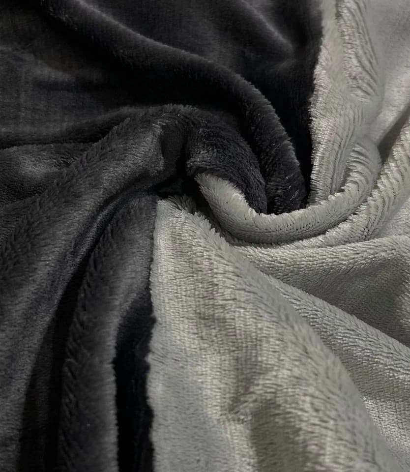 Leonado Vicenti Bettwäsche 4 tlg Winter Wende Plüsch Thermo Fleece Warm Bettwäsche 135x200 Grau - Bild 4