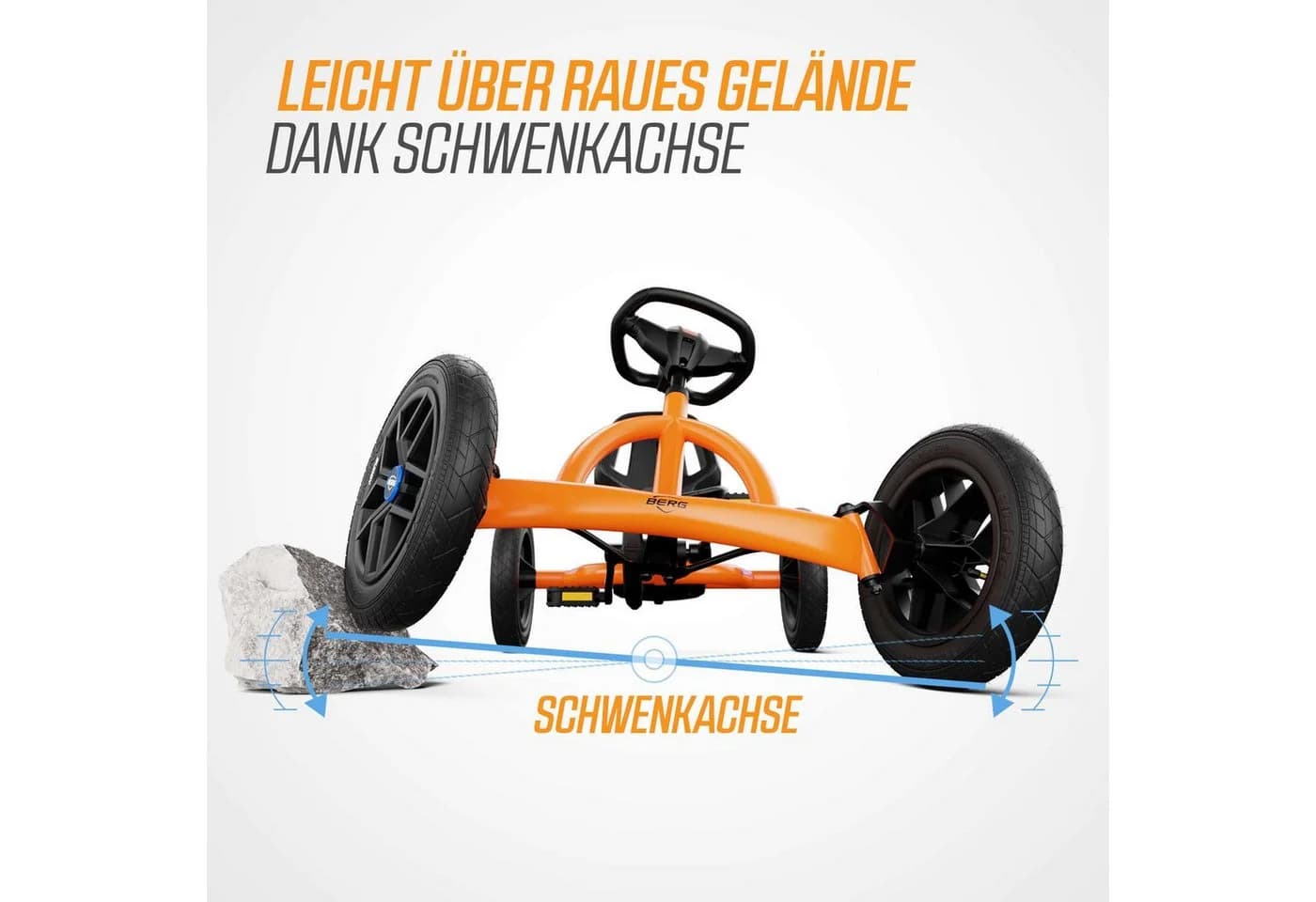 BERG Gokart Buddy B-Orange 2.0 BFR inkl. Anhänger & Kupplung - Bild 5
