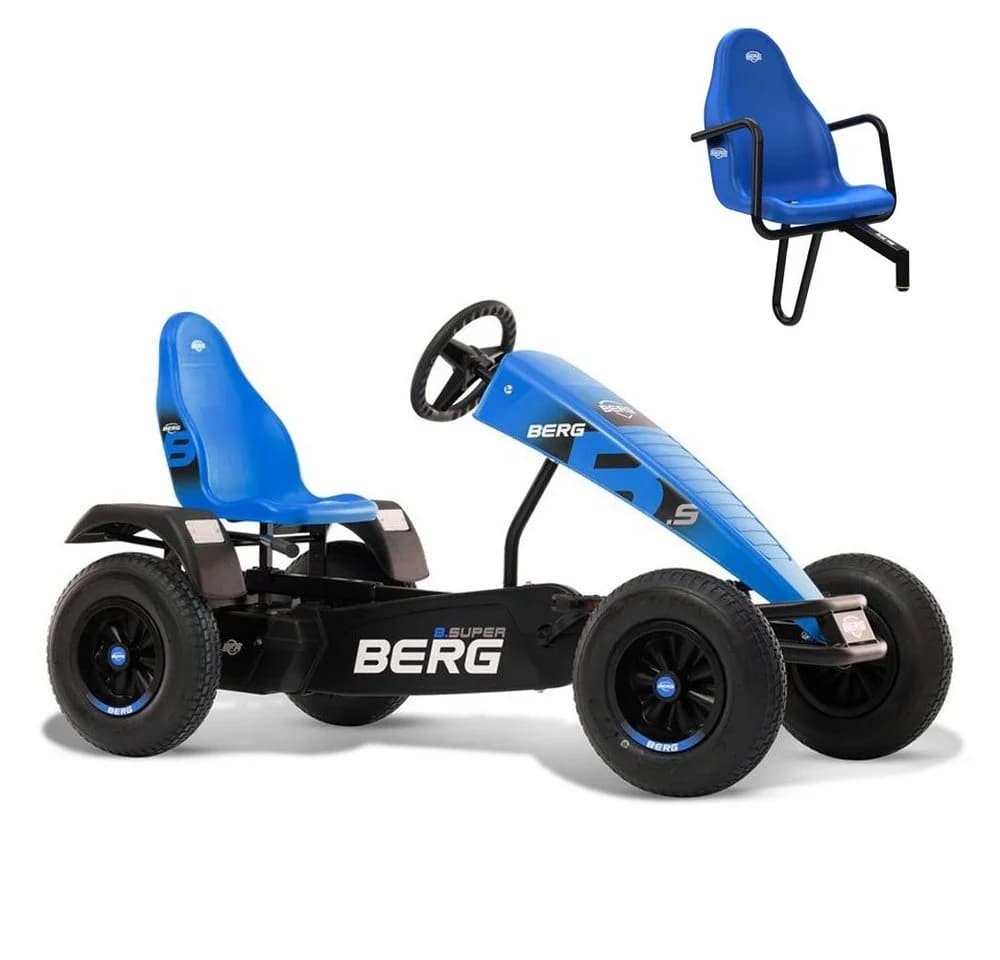 Berg Go-Kart B.Super Blue blau BFR inkl. Soziussitz, inkl. Zweitsitz