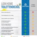 Lion Home WC-Sitz Duroplast Softclose Abnehmbar Edelstahl Bild 5
